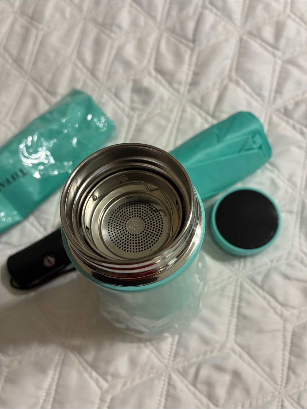 Tiffany & Co. Umbrella Thermos and Pen Gift set New in Box - Picture 8 of 10